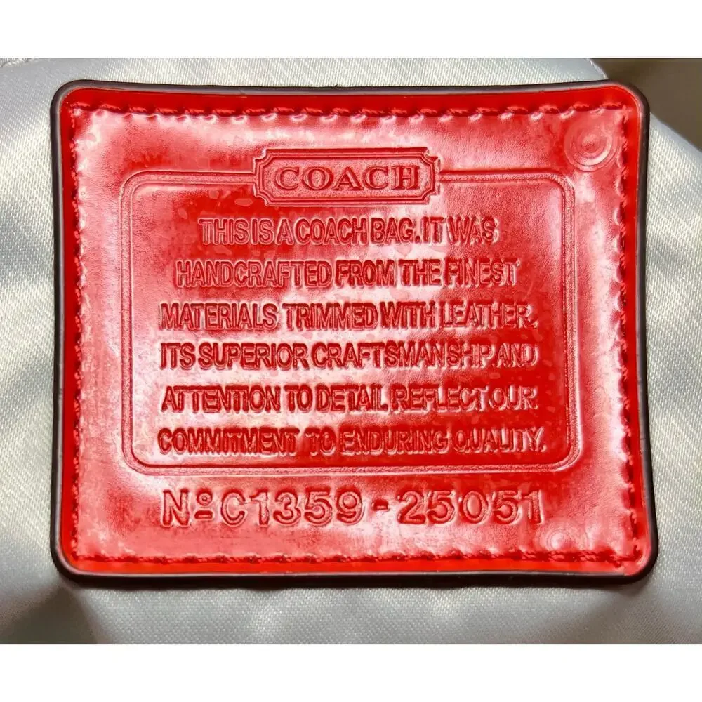 Coach 25051 Poppy Signature C Oxford Small Tote Bag